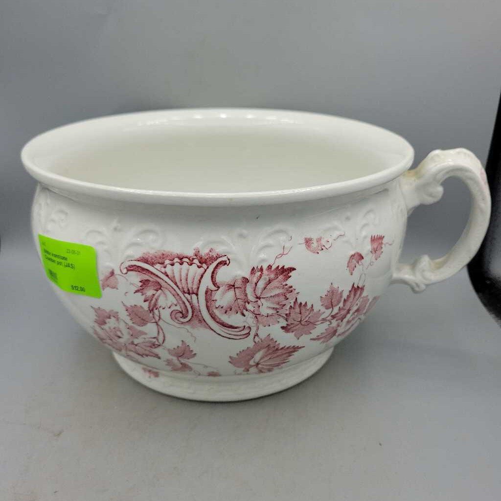 White Ironstone Chamber pot (JAS)