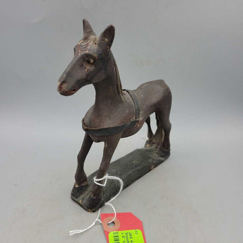 Antique Folk Art Wooden Horse (JAS)