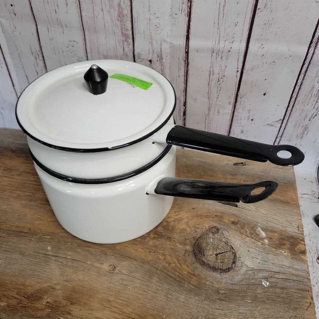 7 " Enamelware Double boiler (NUR) 21