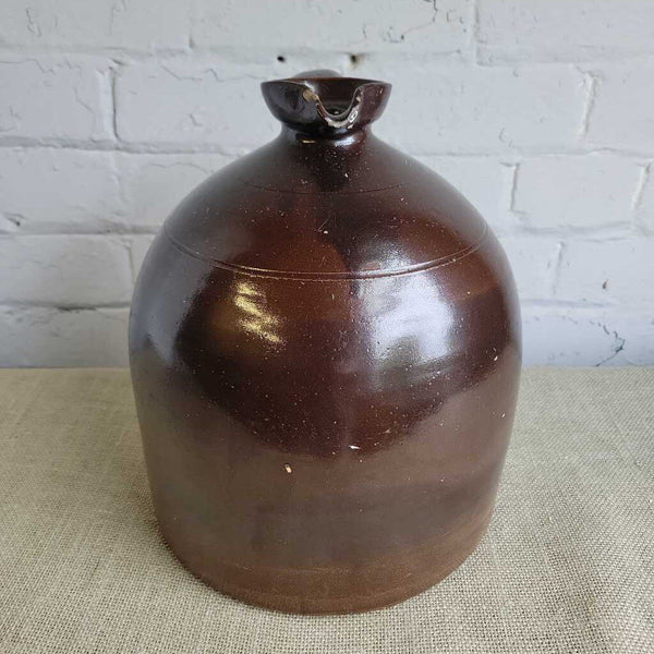 Antique Brown Stoneware Jug