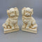 Plaster dog bookends - Pair (LIND) P818