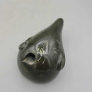 Hand Carved Bear Head Soapstone Signed (JL)