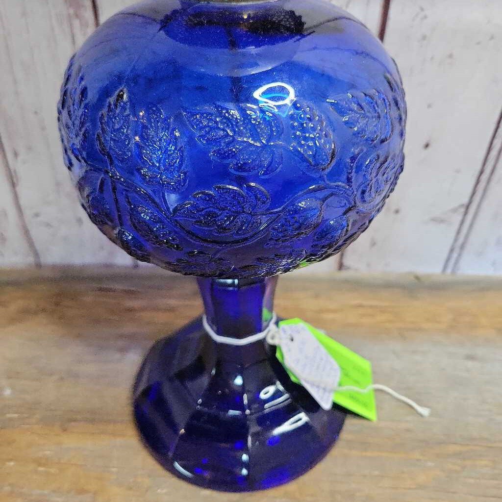 Cobalt Blackberry Kerosene Lantern 1870 (Jef)