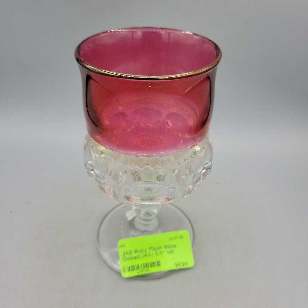 Ruby Flash Wine Goblet(JAS)