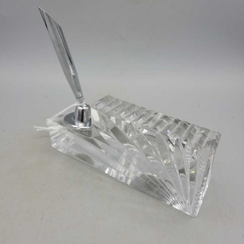 Waterford Crystal Clock and Pen Holder (DEB)