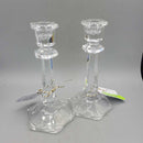 HB 1 Pair of plain Crystal candle sticks