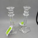 HB 1 Pair of plain Crystal candle sticks