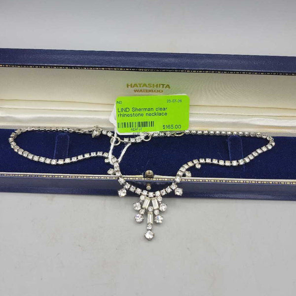 Sherman clear rhinestone necklace (LIND) P938