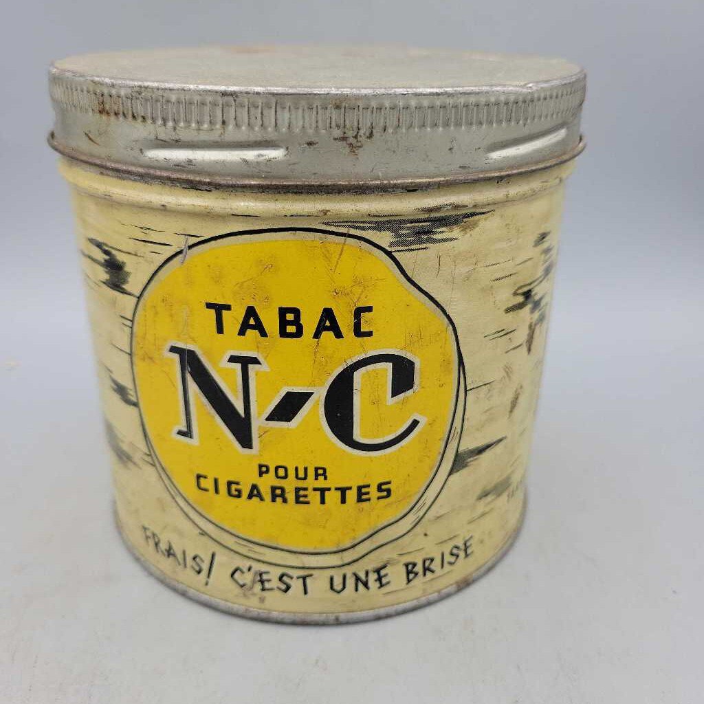 N C Tobacco Tin Quebec Rare (JEF)