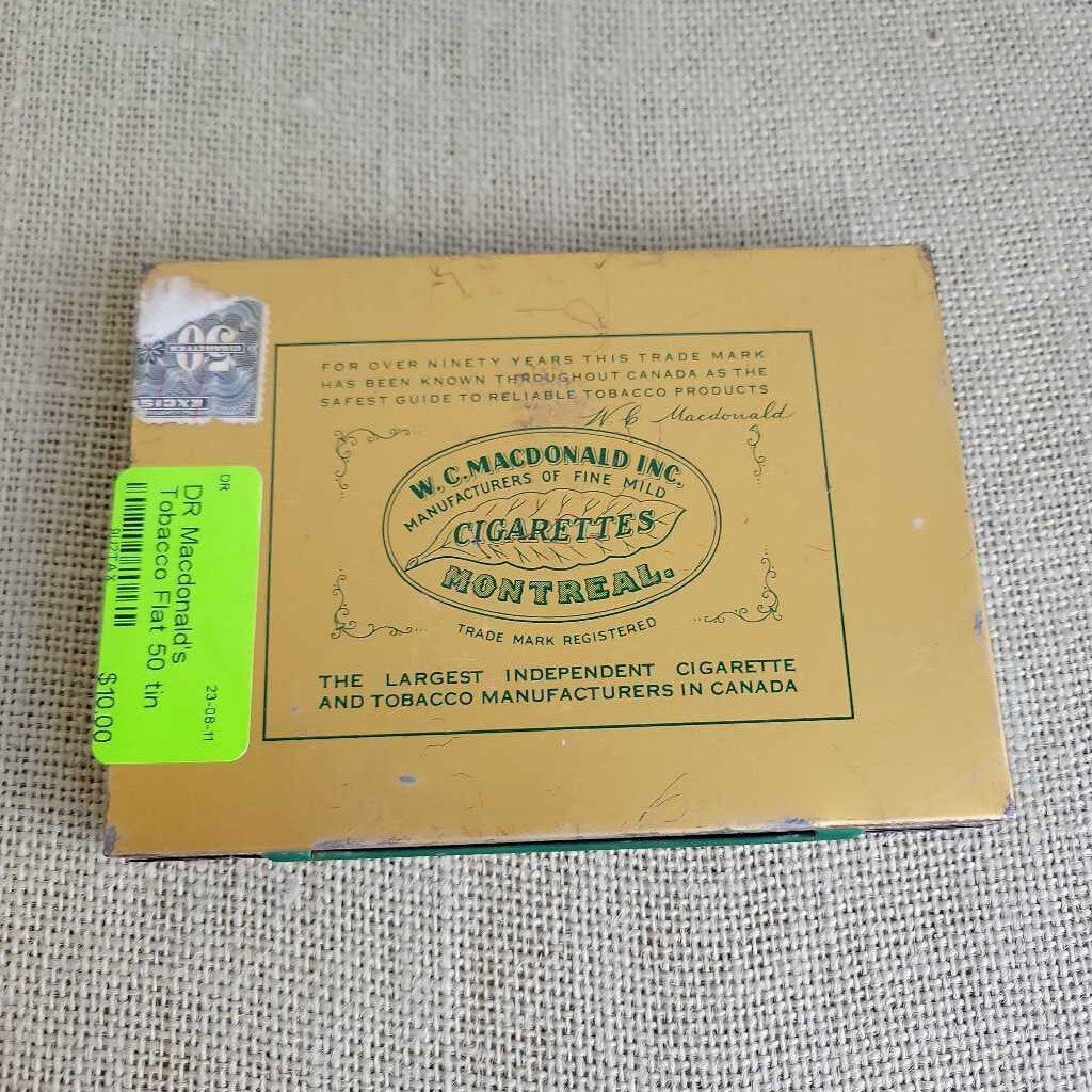 Macdonald's Tobacco Flat 50 tin (DR)