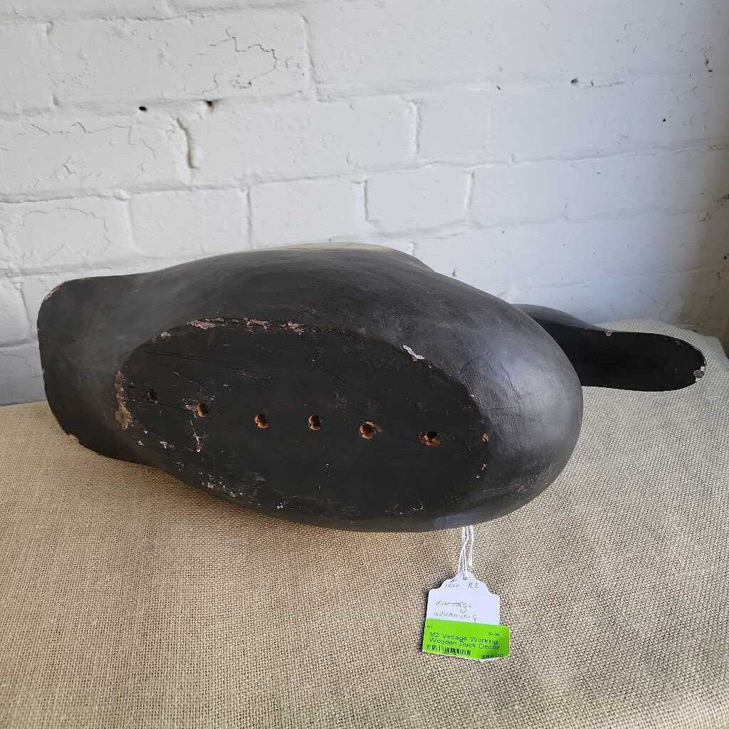 Vintage Large Working Wooden Duck Decoy (M2) 1000