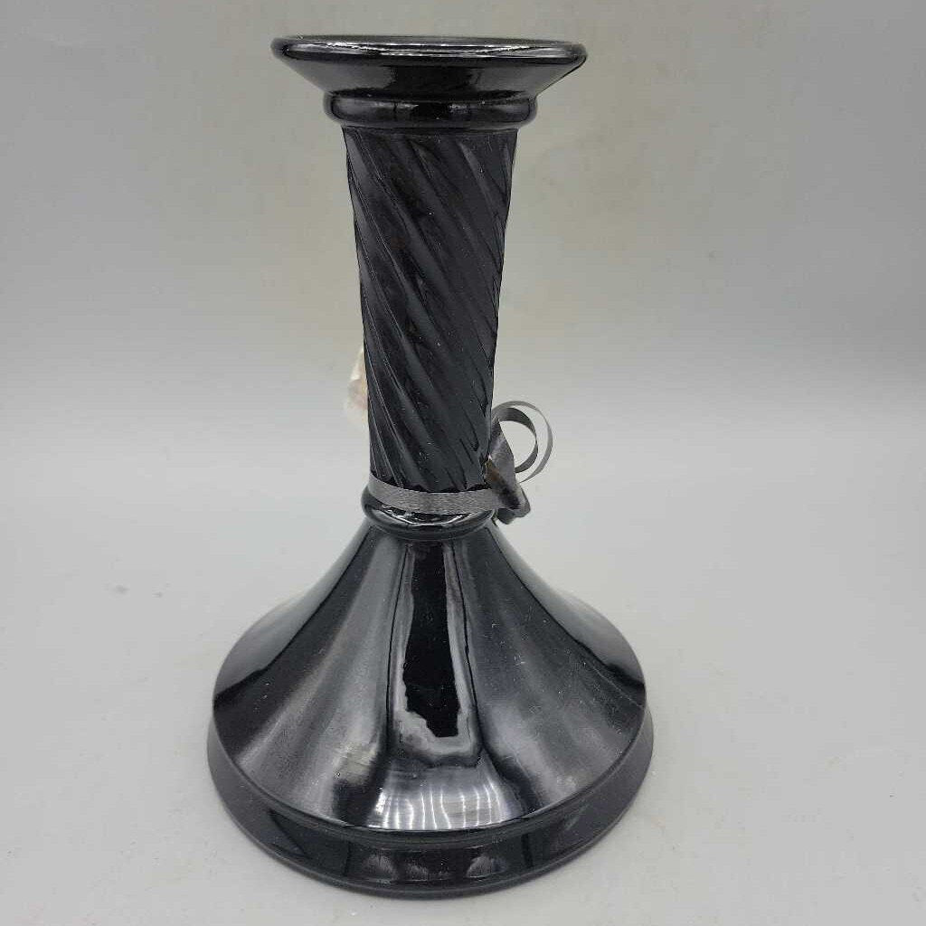 Black amethyst Twisted Mcm Candle holder (TRE)