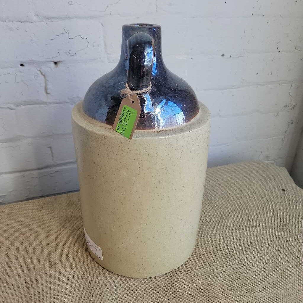 Two Tone Stoneware Whiskey Jug Medalta (OH)