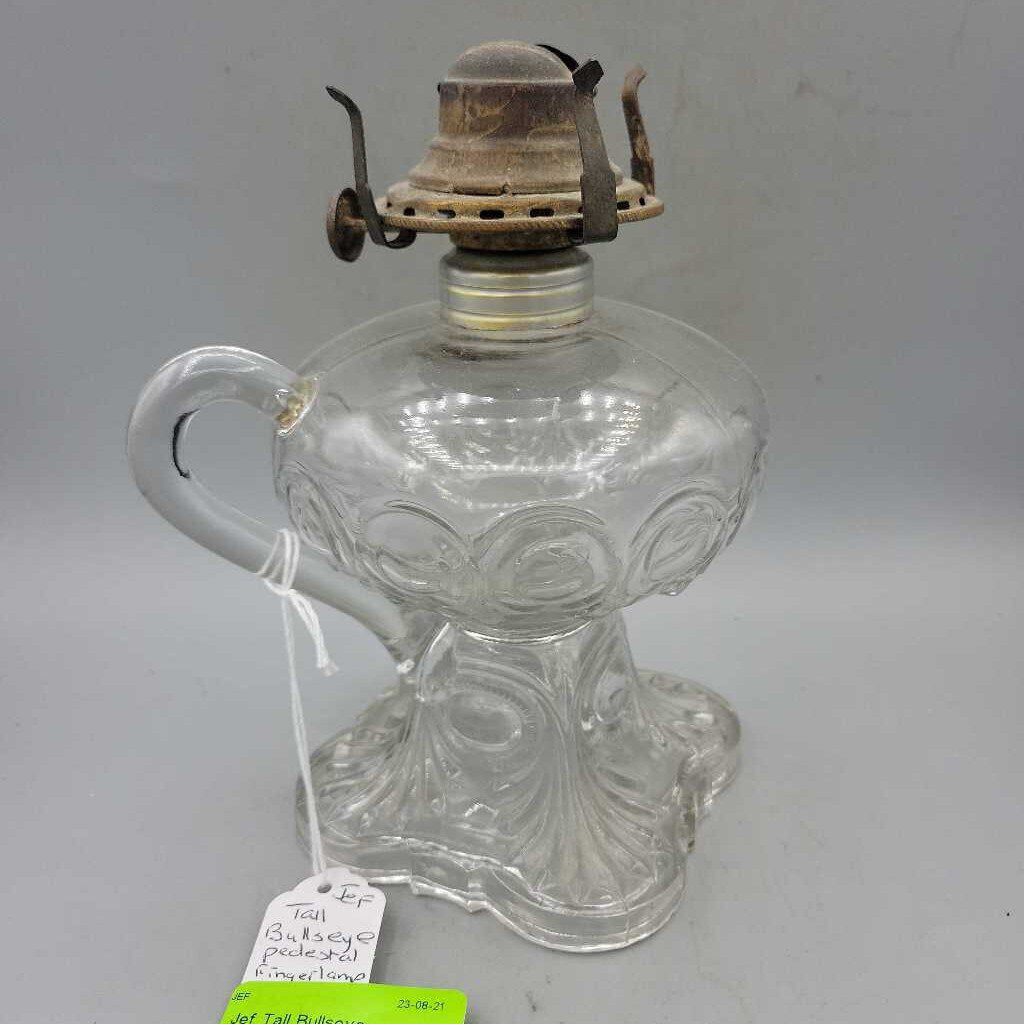 Tall Bullseye Pedestal oil lamp (Jef)