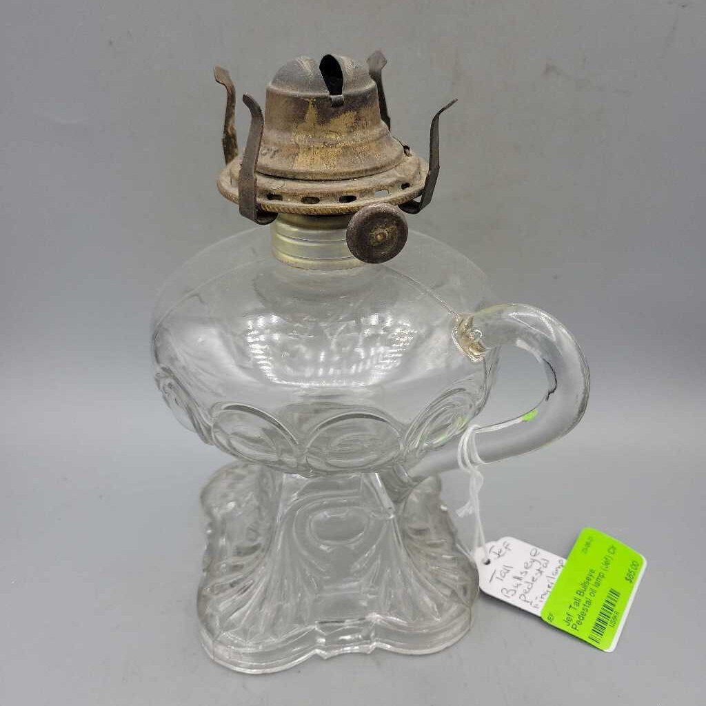 Tall Bullseye Pedestal oil lamp (Jef)