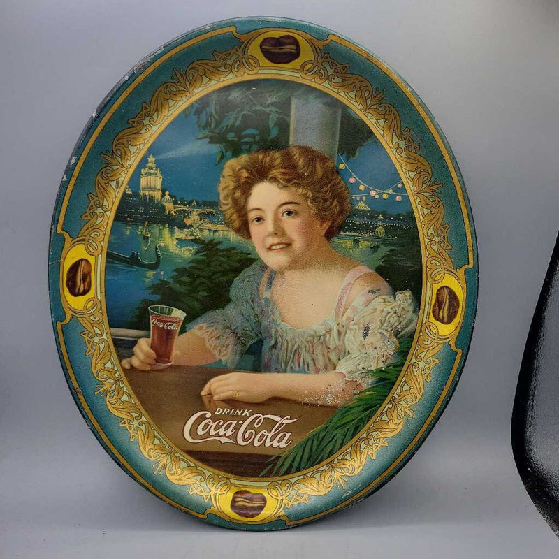 Coca Cola Serving Tray Hilda Clark 1909 (Jef)