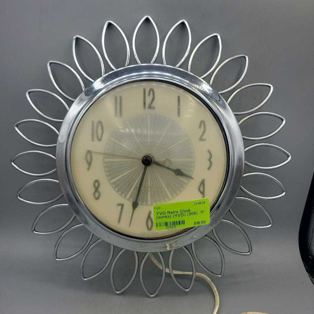 Retro Clock (works) (YVO) (308)