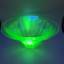 9" Green Uranium Glass Bowl (GEC)