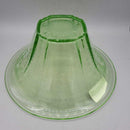 9" Green Uranium Glass Bowl (GEC)