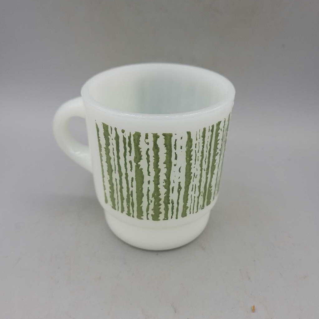 Fire King Mug (RHA) Green Bar