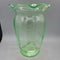 Rare Etched Uranium Glass Vase (GEC)