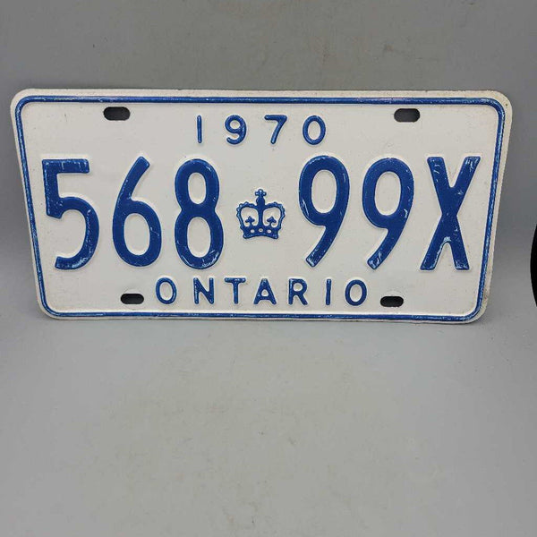 1970 Ontario License Plate (JAS)