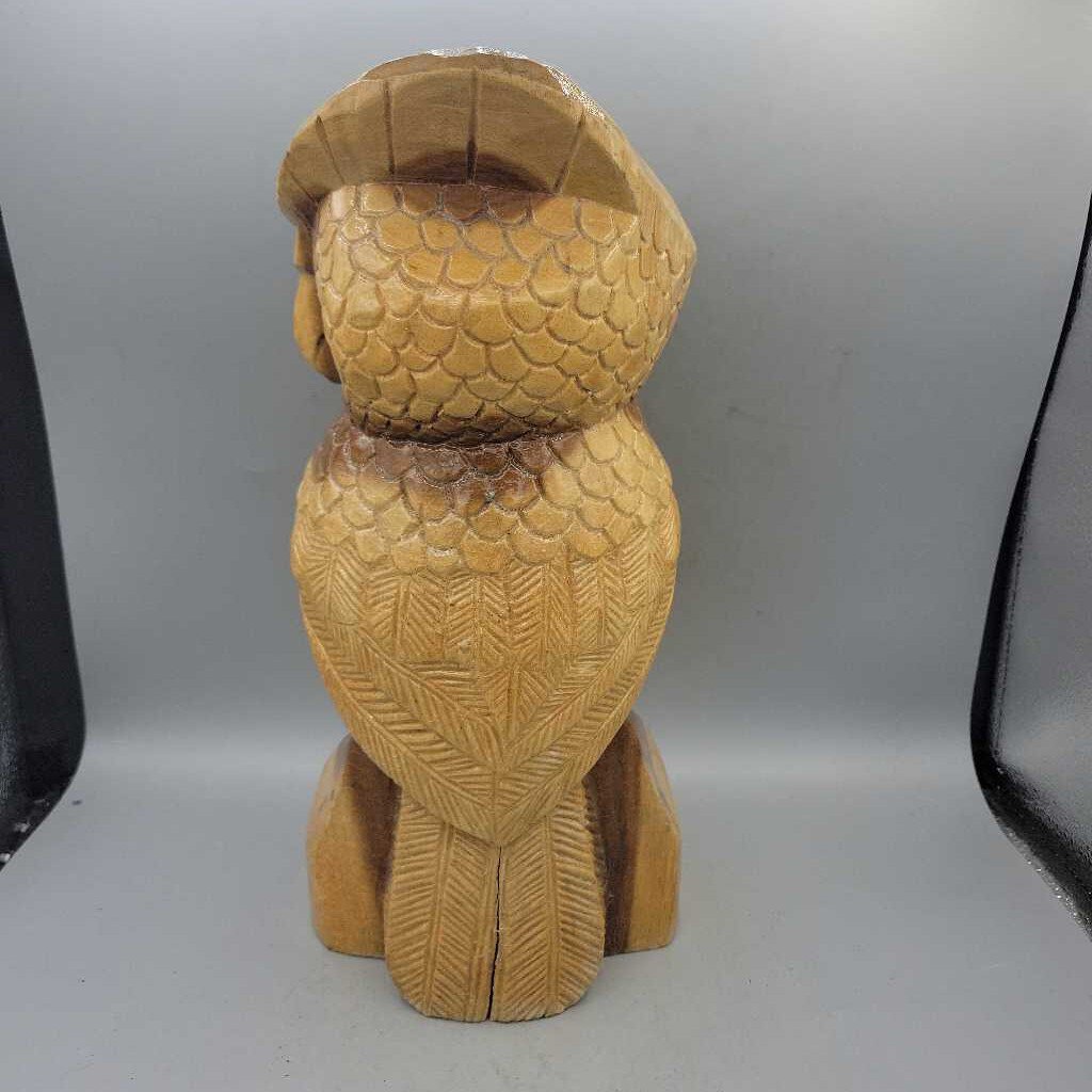 Hand Carved Wooden Owl (MEB) TB