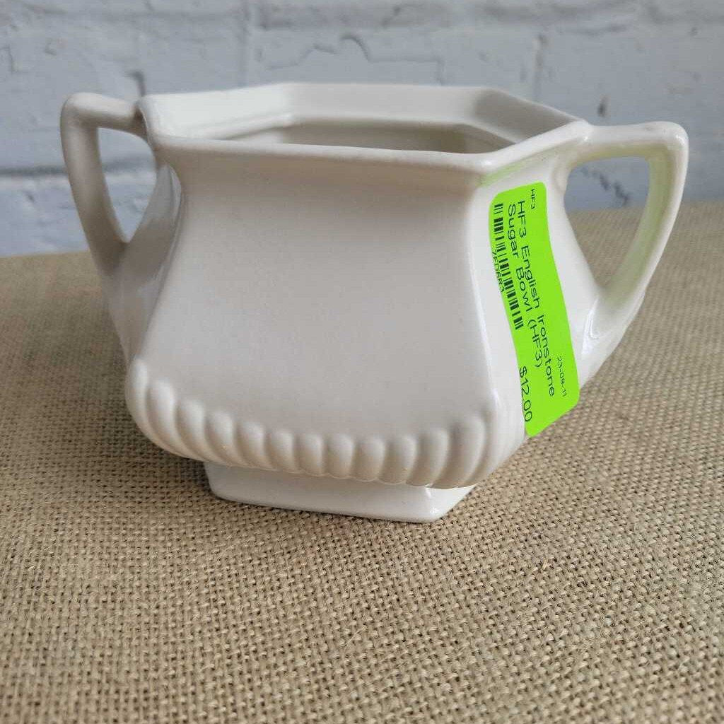 English Ironstone Sugar Bowl (HF3)