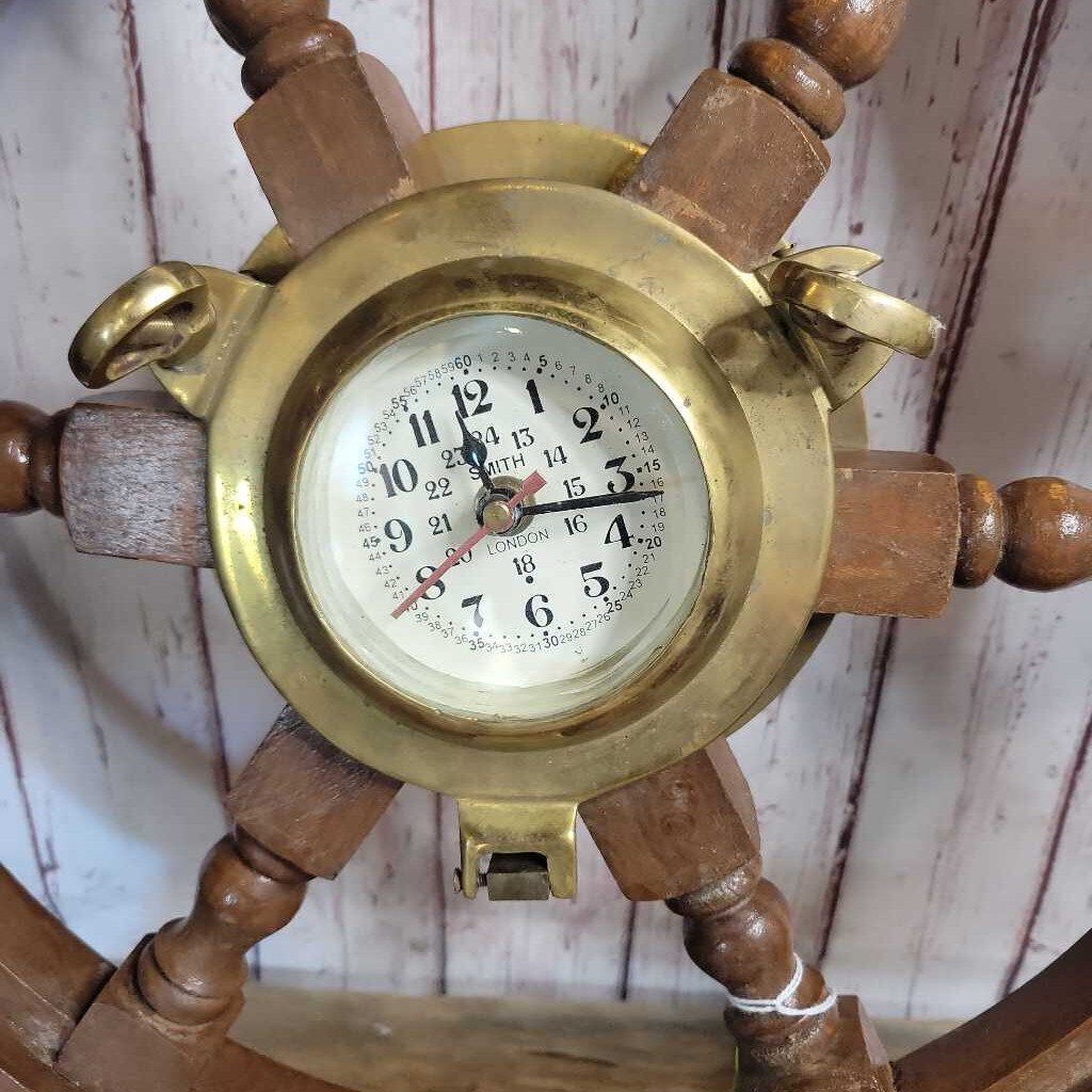 Ship's Wheel Clock (BS)