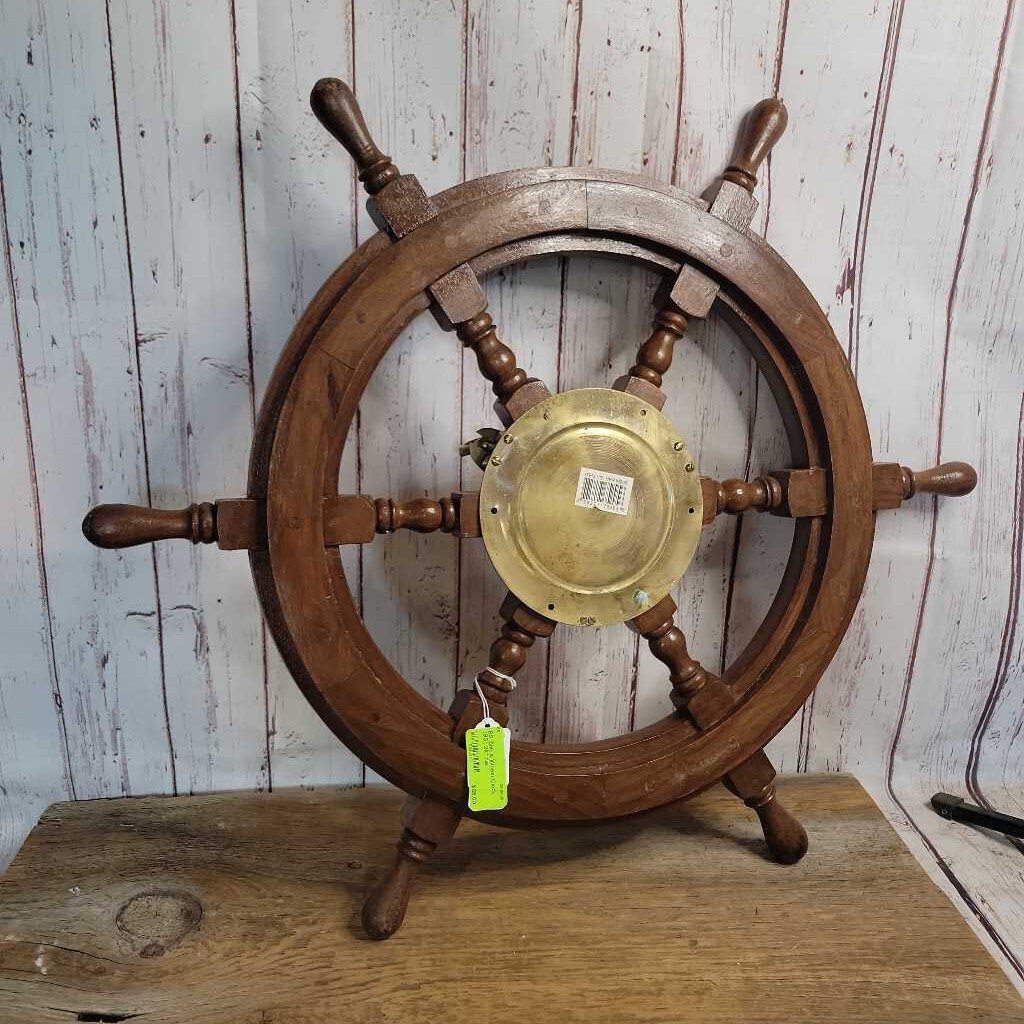 Ship's Wheel Clock (BS)