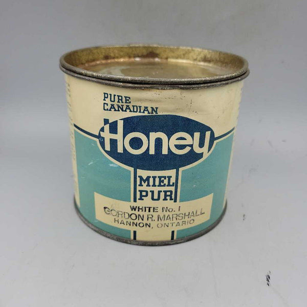 Pure Canadian Honey Tin Hannon Ontario (JAS)