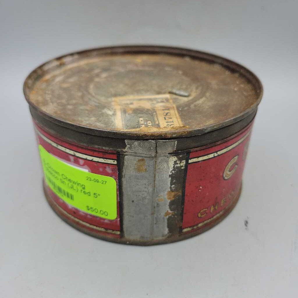 Crown Chewing Tobacco tin (JL) – Waterford Antique Market