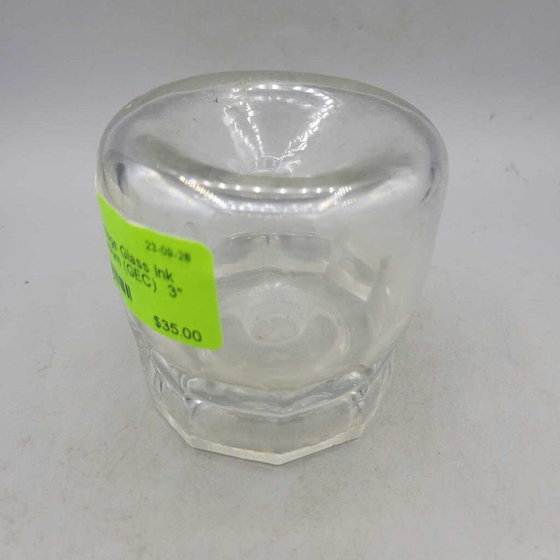 Vintage Glass Ink Well Uranium (GEC)