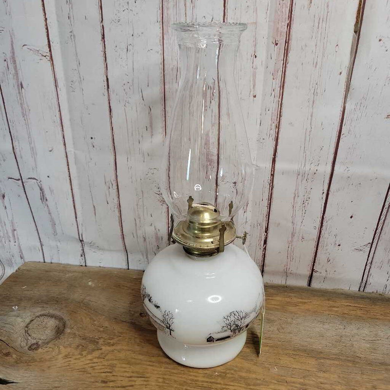 Oil Lamp, Currier & Ives (SC)