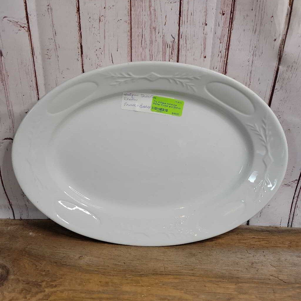 Antique Ironstone Platter Powell and Bishop (TRE)