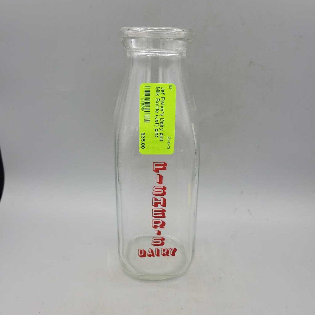 Fisher's Dairy pint Milk Bottle (Jef)