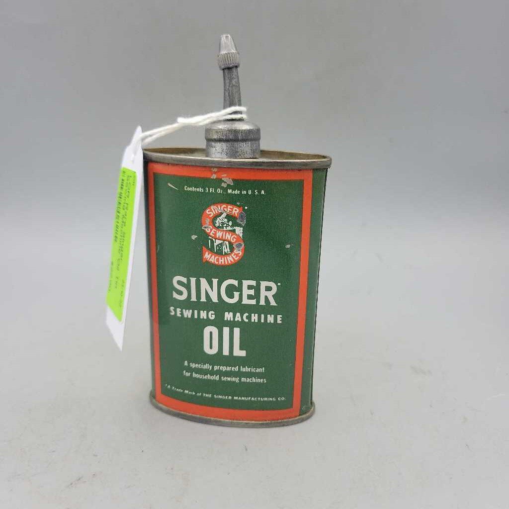 Rare Singer Sewing Machine Oil Tin