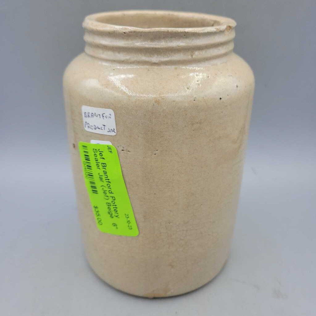 Brantford Pottery Sealer Jar (Jef)