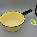 Yellow / Black Enamelware pot (GEC)