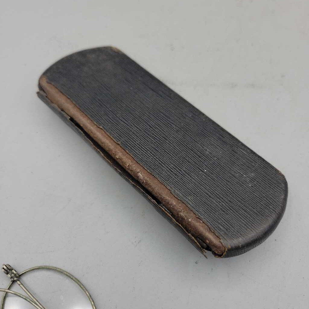 Antique Eyeglasses With Case (JAS)