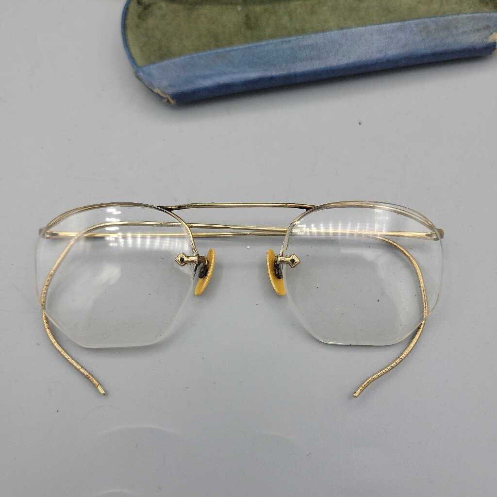 Antique Eyeglasses With Blue Case (JAS)