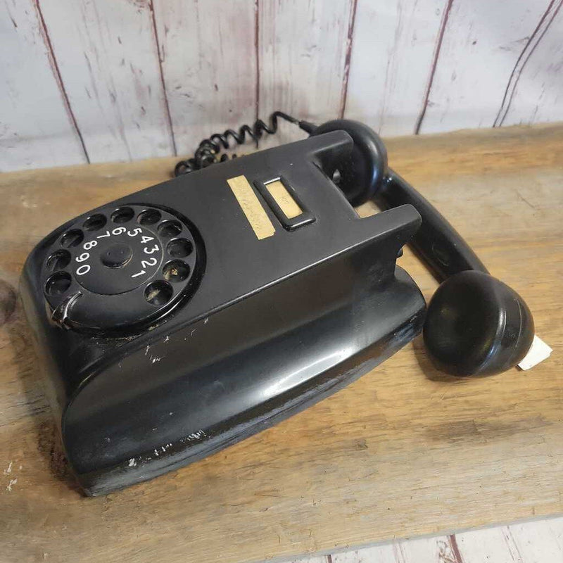 JL Vintage Black Wall Telephone