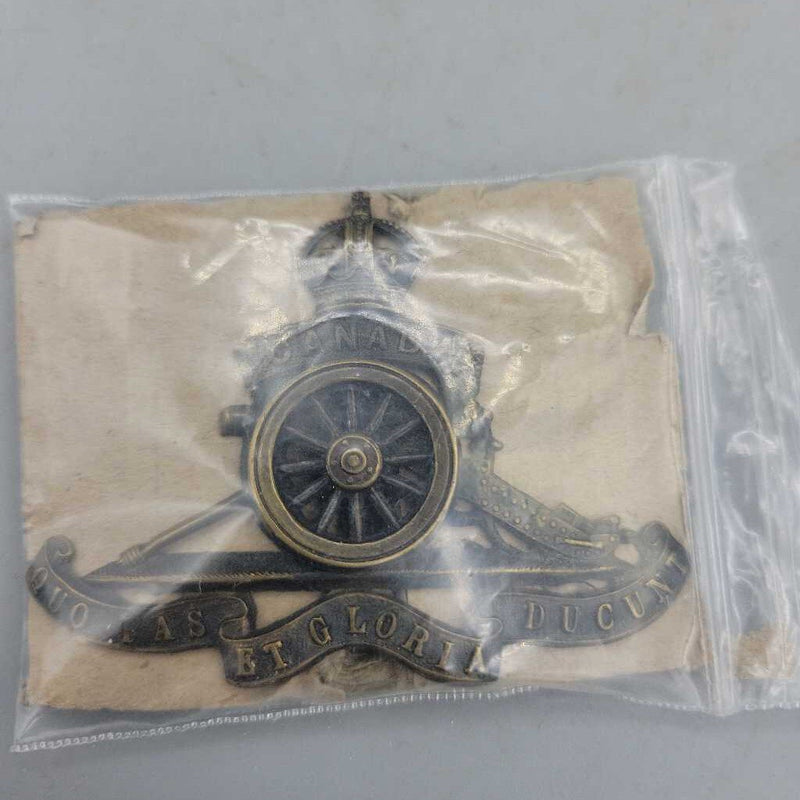 C.E.F. Horse Artillery's Pin Back Cap Badge (JL)