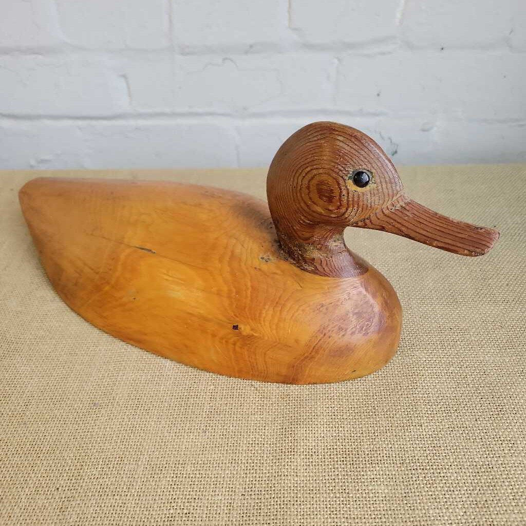 Wooden Duck Decoy (#1413)