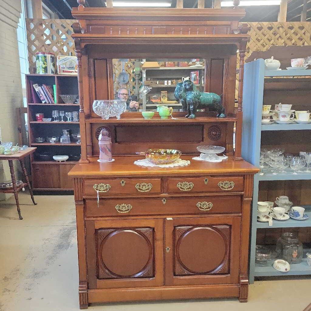 1870's Eastlake Cherry Sideboard (NS) 3239