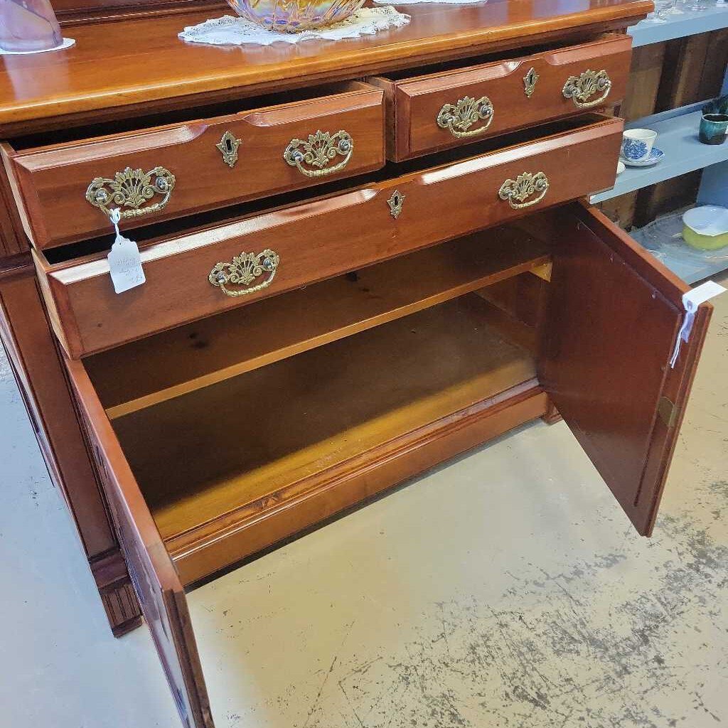 1870's Eastlake Cherry Sideboard (NS) 3239