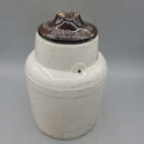 Weir Pottery Sealer Canning jar w lid (JAS)