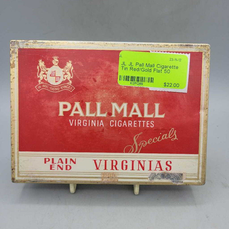 JL Pall Mall Cigarette Tin