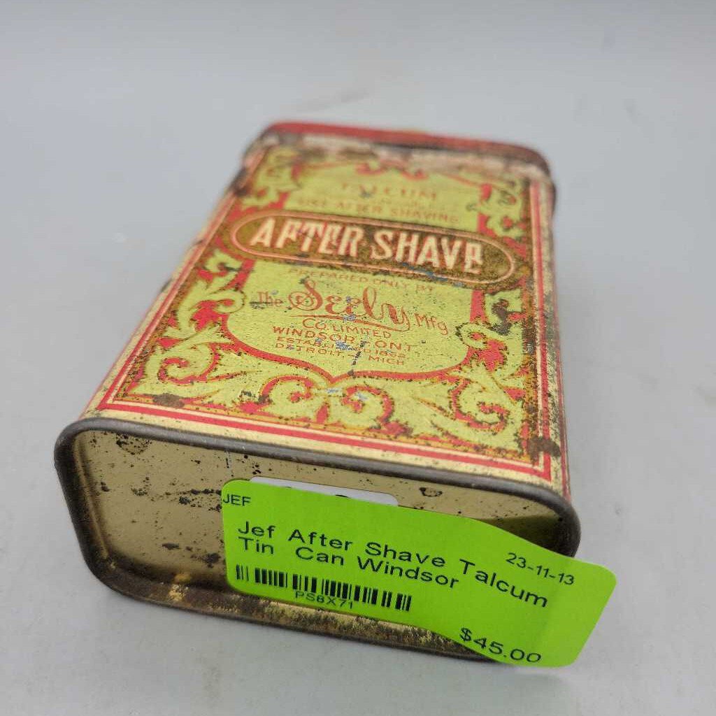 After Shave Talcum Tin Can Windsor On.(Jef)