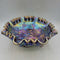 Luster Rose Carnival Footed Bowl (NS) #3253